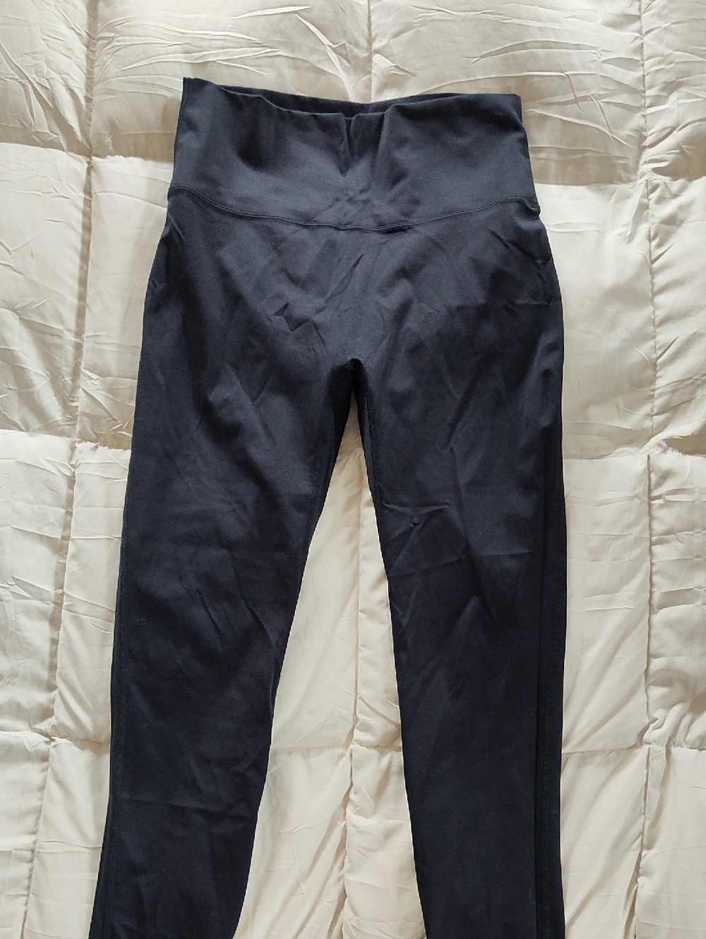 High-Rise Black Women's Leggings with Supportive Waistband
